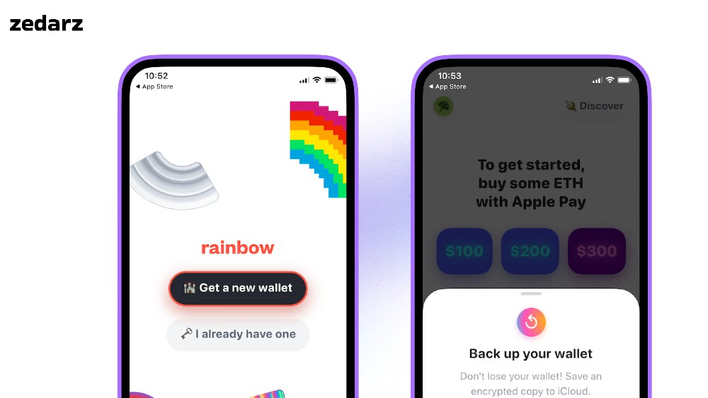 rainbow wallet