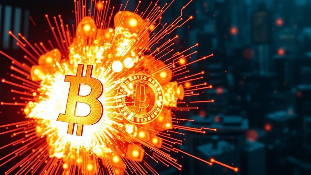 انفجار بیت کوین