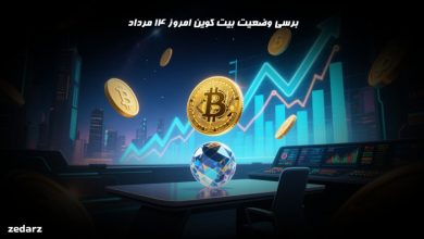 برسی وضعیت بیت کوین امروز 14 مرداد