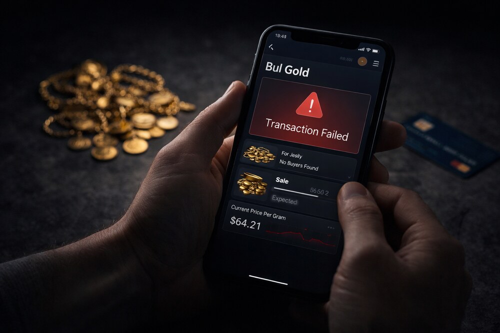 مشکل در فروش طلای آنلاین