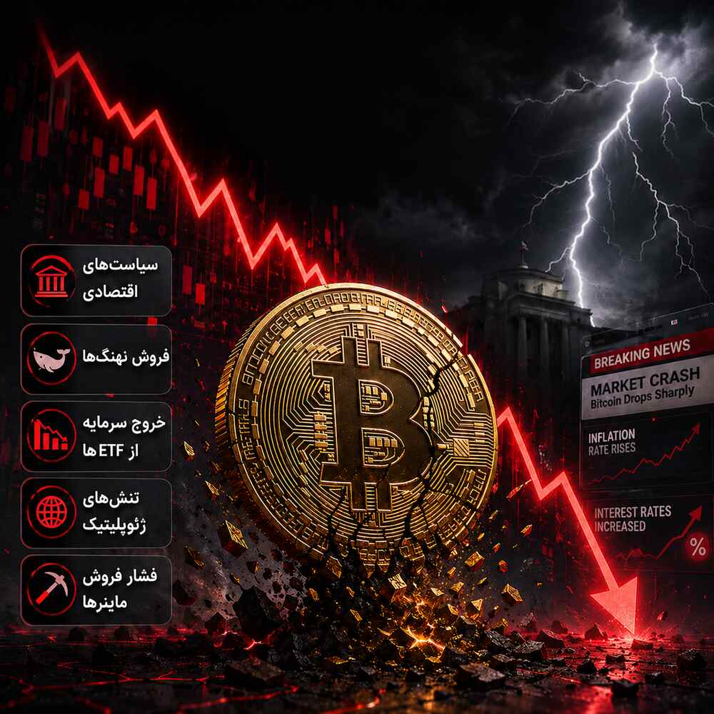 علت ریزش بیت کوین