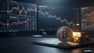 تصویر شاخص رشد همزمان طلا و بیت کوین در برابر کاهش ارزش دلار