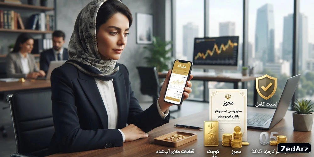 بررسی اعتبار میلی گلد و کارمزد پلتفرم خرید آنلاین طلا