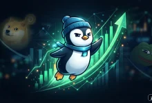 تصویر شاخص تحلیل رشد میمکوین PENGU و مقایسه با دوج کوین و پپه