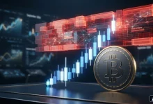 تصویر مفهومی دیوار عرضه بیت کوین و مقاومت سنگین پیش روی قیمت