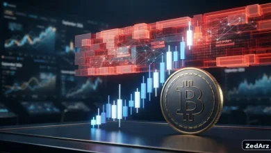 تصویر مفهومی دیوار عرضه بیت کوین و مقاومت سنگین پیش روی قیمت
