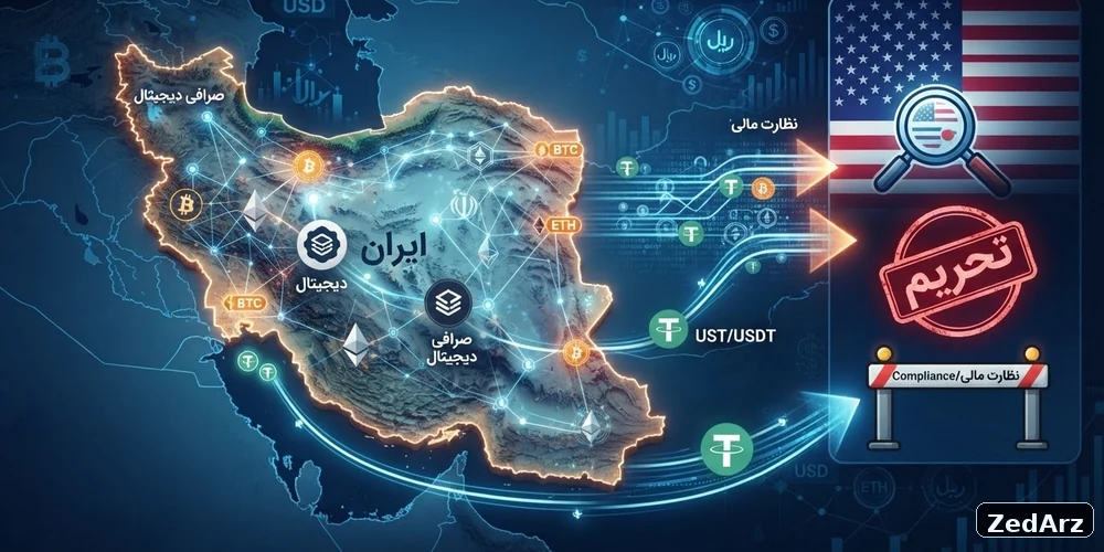 فشار تحریمی آمریکا بر صرافی‌ها و زیرساخت رمزارزی ایران