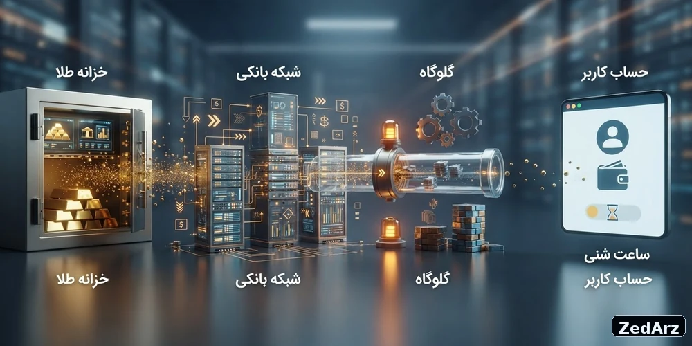 گلوگاه دسترسی به خزانه طلا و تأخیر در تسویه بانکی کاربران میلی گلد