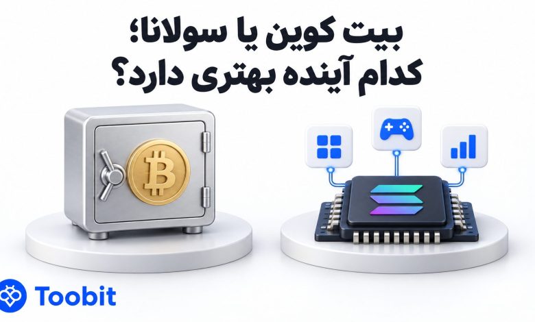 مقایسه بیتکوین و سولانا برای سرمایهگذاری