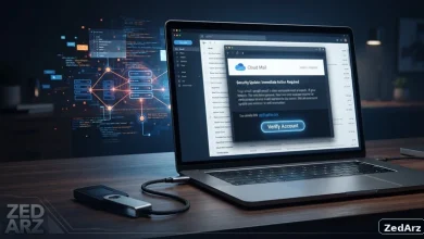 تصویر مفهومی حمله فیشینگ به کاربران کیف پول ترزور از طریق سرویس ایمیل شخص ثالث