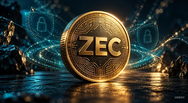 تصویر مفهومی سکه زی کش ZEC برای تحلیل امروز ۲۷ مهر