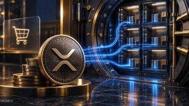 تصویر مفهومی حضانت XRP در خزانه دیجیتال؛ نه سند خرید بانک