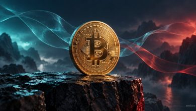 تصویر مفهومی بیت کوین در تحلیل ۱ آبان