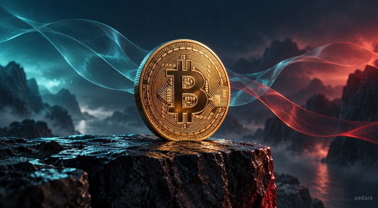 تصویر مفهومی بیت کوین در تحلیل ۱ آبان